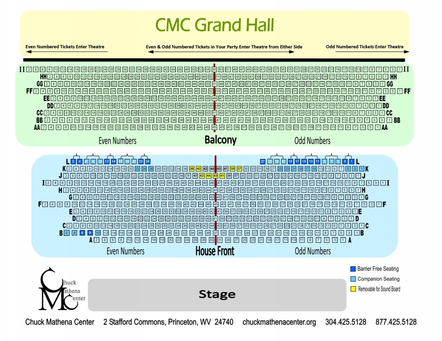 Sound Board Seating Chart